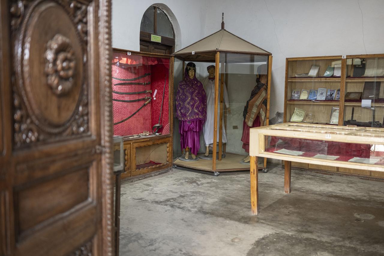 Historical artifacts and traditional garments are displayed at the Sherif Harar City Museum in Harar, Ethiopia, May 29, 2026. (AA Photo)