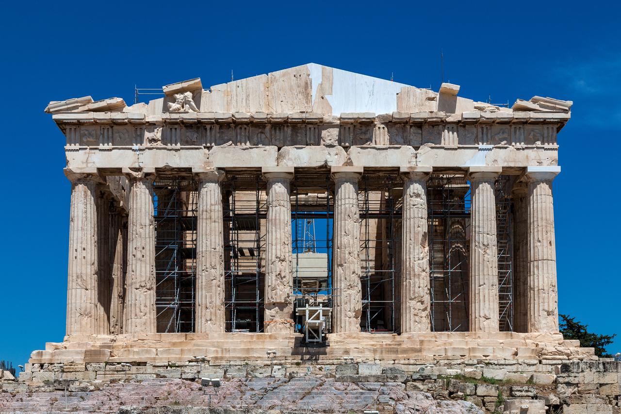 Greece restores Parthenon facade to early 1800s appearance
