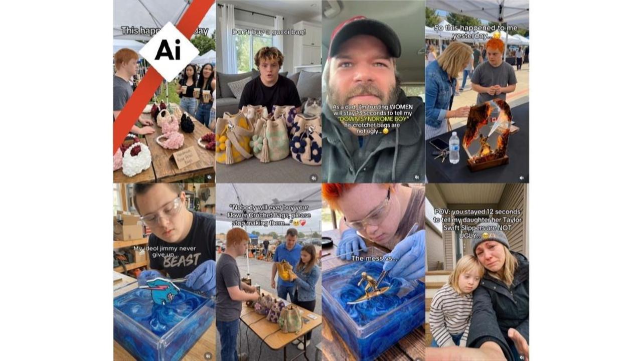 A collage of screenshots taken from Instagram posts made on June 17, 2026, with an AI watermark added by AFP team. (AFP Photo)