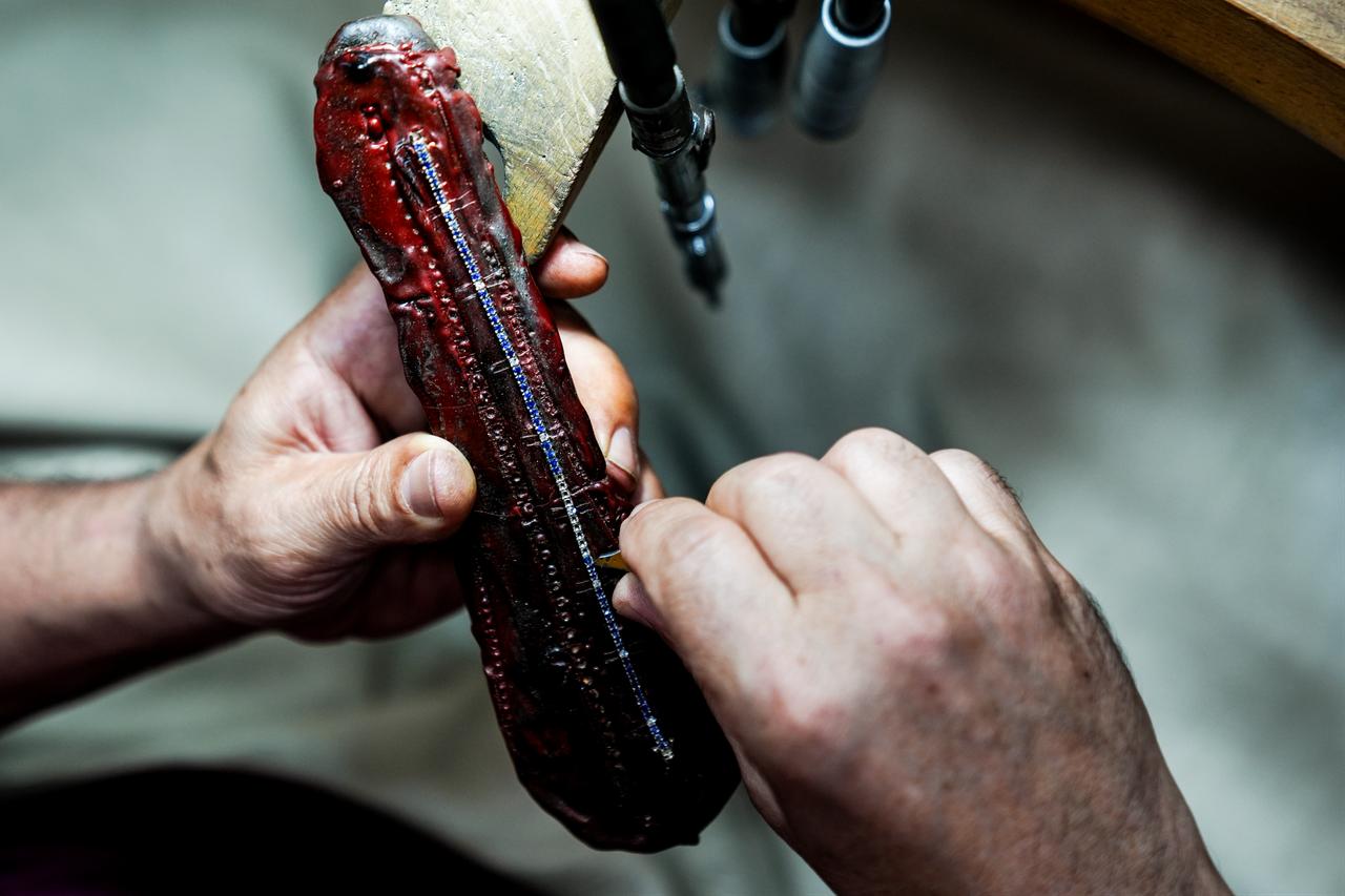 An artisan working at the historic Cuhaci Han in Istanbul, Türkiye, June 19, 2026. (AA Photo)