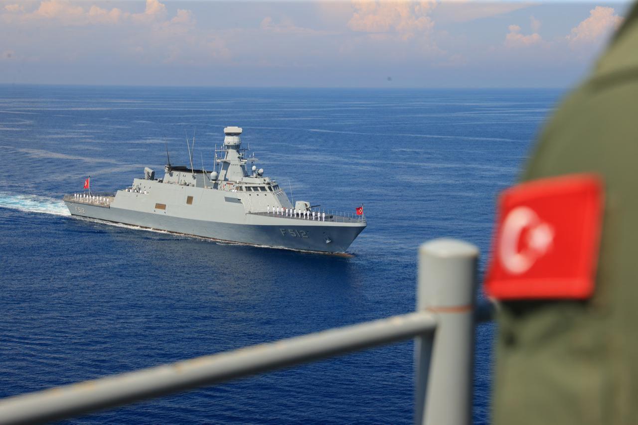 A view from the Distinguished Observer Day activities of the 'Denizkurdu-2/2026' (Sea Wolf) Exercise held in the Gulf of Antalya, Türkiye, June 11, 2026. (AA Photo)