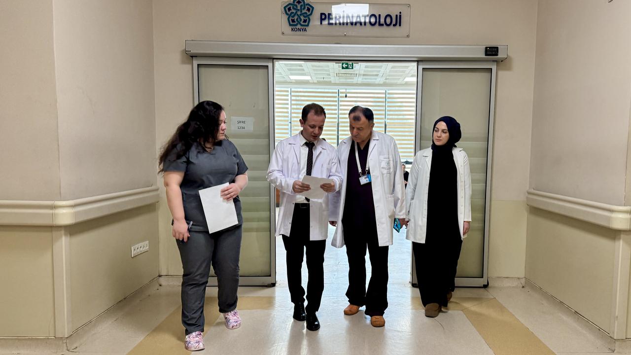 Medical staff walk through the perinatology unit at a hospital in Konya, Türkiye, May 29, 2026. (AA Photo)