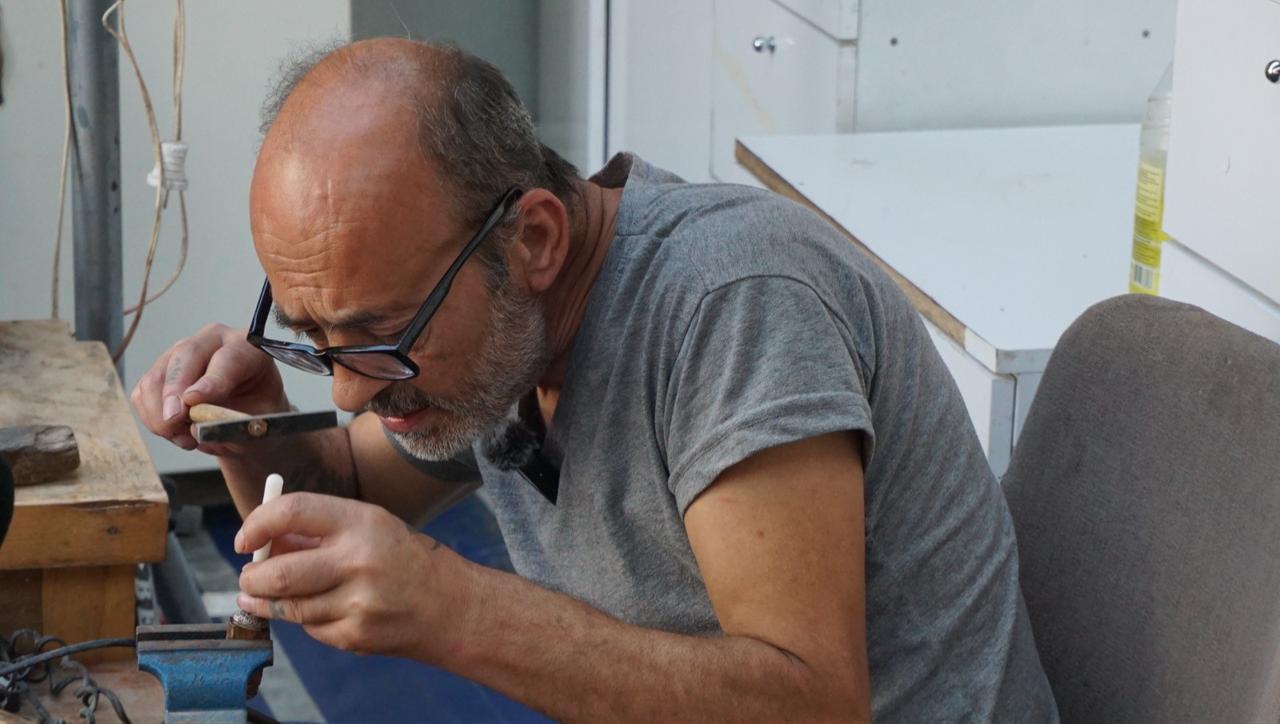Crafts shaped through patience, meticulous workmanship and deep dedication continue to connect the past with the future through their enduring resilience against time. Izmir, Türkiye, June 20, 2026. (IHA Photo)