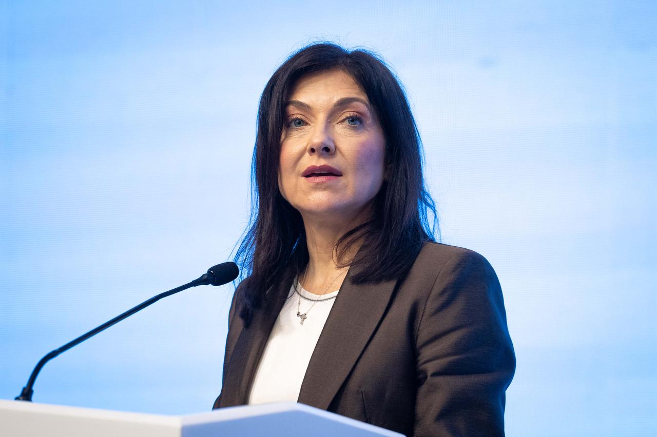 German Minister for Economic Affairs and Energy Katherina Reiche speaking at the 7th Turkish-German Energy Forum in Ankara, Türkiye, June 19, 2026. (AA Photo)