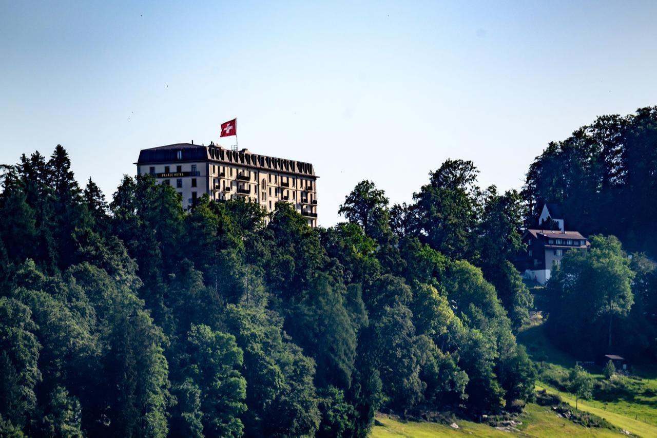 The Burgenstock resort, where planned U.S.-Iran talks were scheduled to take place, overlooking Lake Lucerne, Switzerland, June 19, 2026. (AFP Photo)