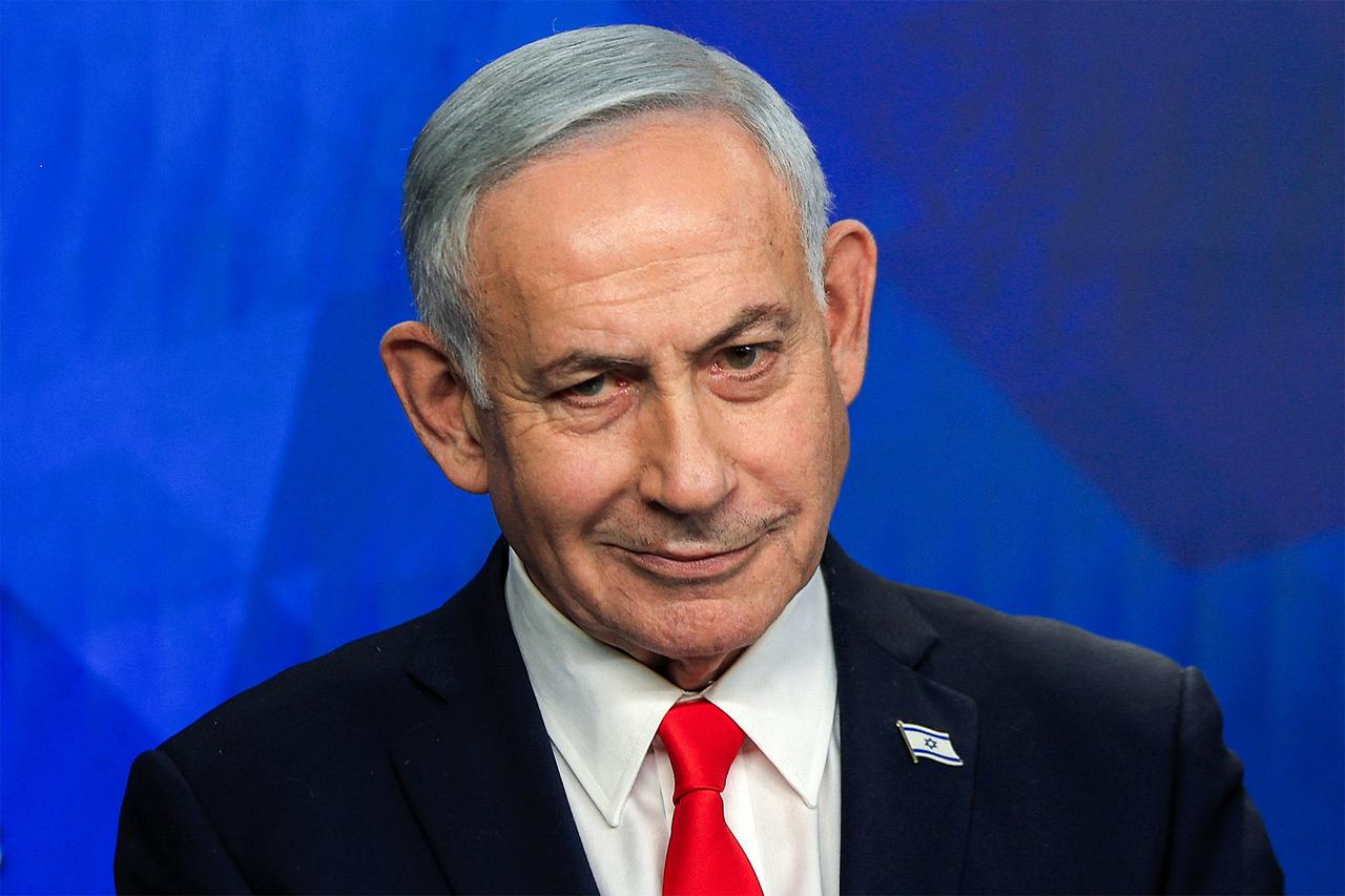 Israel's Prime Minister Benjamin Netanyahu gives a news conference in Jerusalem on June 15, 2026. (AFP Photo)
