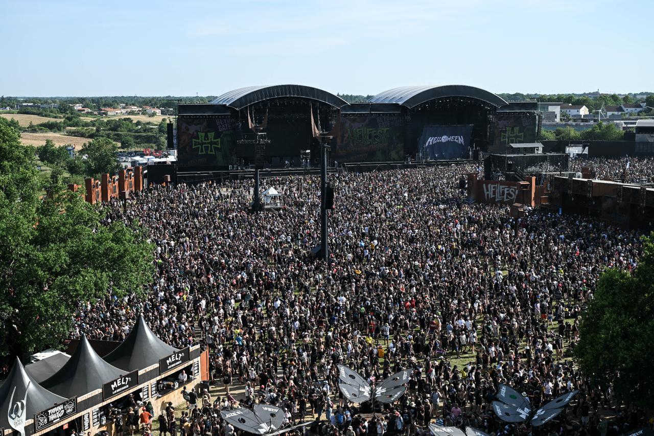 France holds music festival as record heatwave grips country