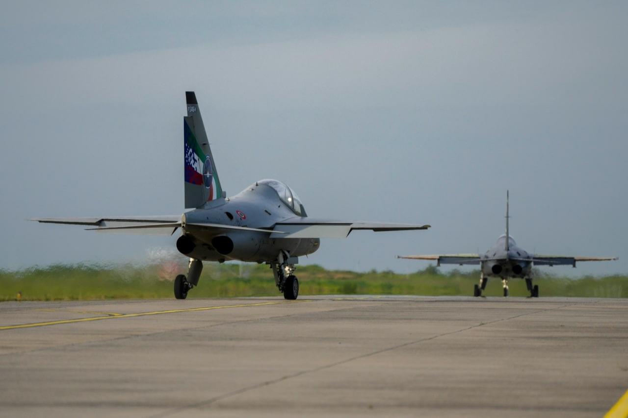 The photo shows Leonardo's M-346 aircrafts during a series of joint autonomous formation flights with Baykar's Bayraktar Kizilelma unmanned fighter aircraft in Corlu, Tekirdag, Türkiye. (Photo via leonardo.com)