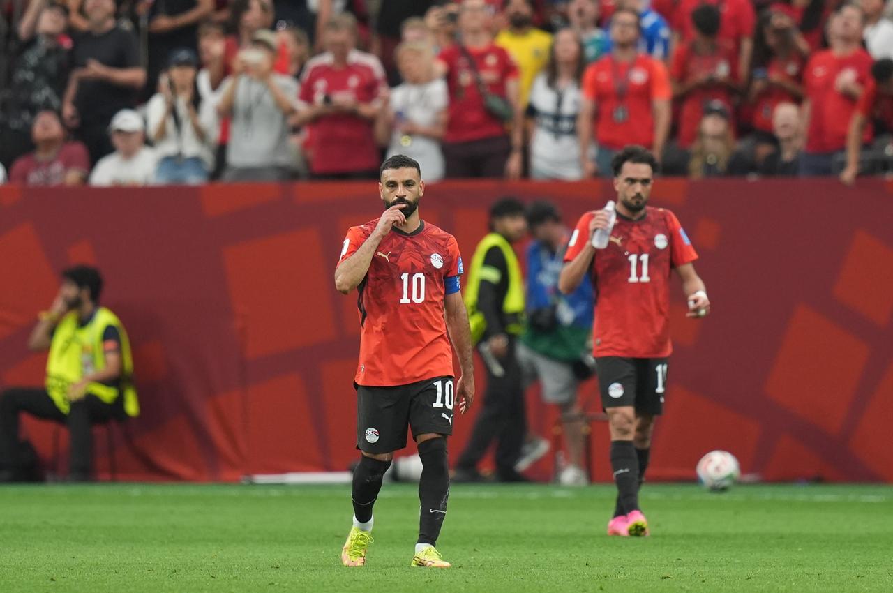 Mohamed Salah of Egypt celebrates after scoring a goal during the 2026 FIFA World Cup Group G match between New Zealand and Egypt at BC Place Stadium in Vancouver, Canada, June 21, 2026. (AA Photo)