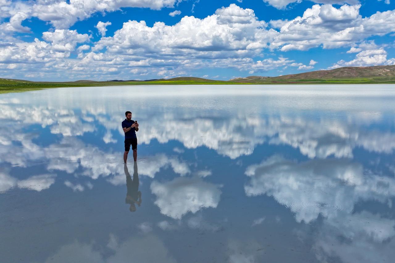Akgol lake in Van refills after drought, drawing visitors
