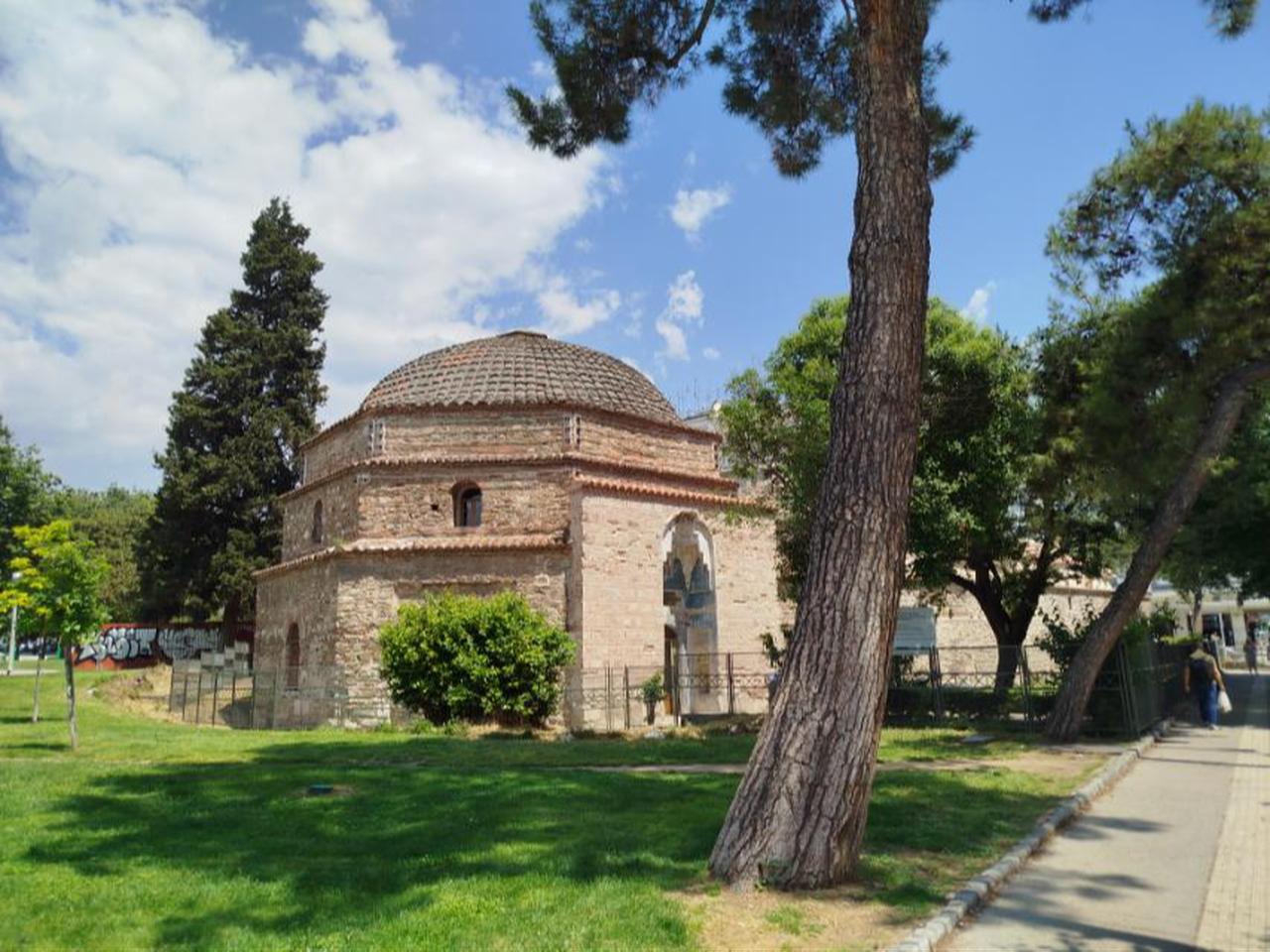 Exterior view of Bey Hamam in Thessaloniki, Greece. (Courtesy of Greek Culture Ministry)