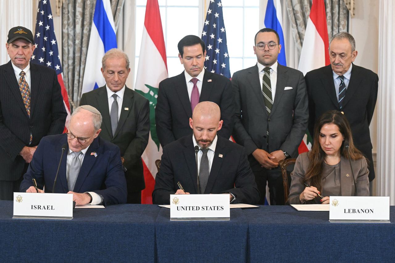 Israel, Lebanon sign US-backed deal as Netanyahu vows troops will stay