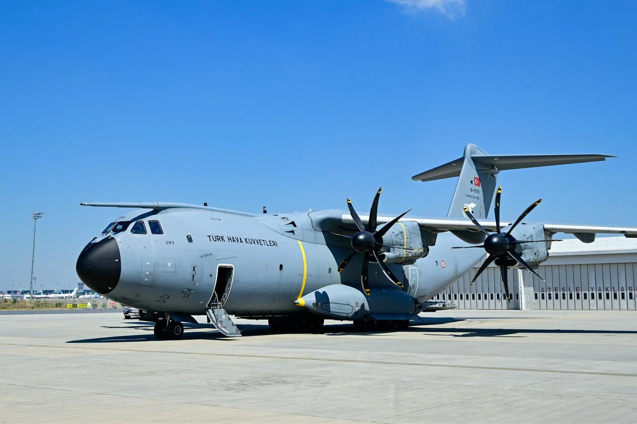 The plane carrying Türkiye’s search and rescue and humanitarian aid teams departed from Istanbul Ataturk Airport for Venezuela, June 26, 2026. (AA Photo)