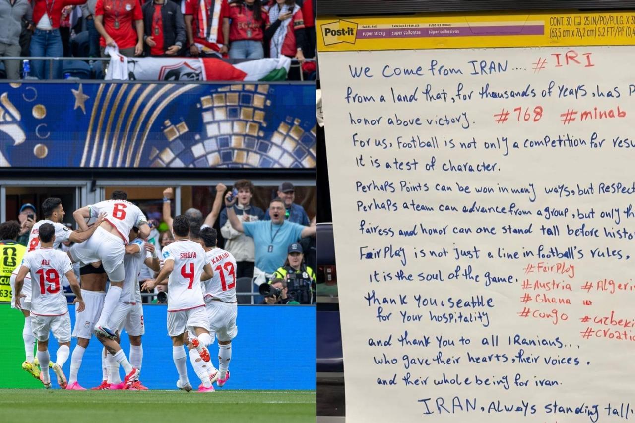 Iran national team leave fair play locker room message after Egypt draw