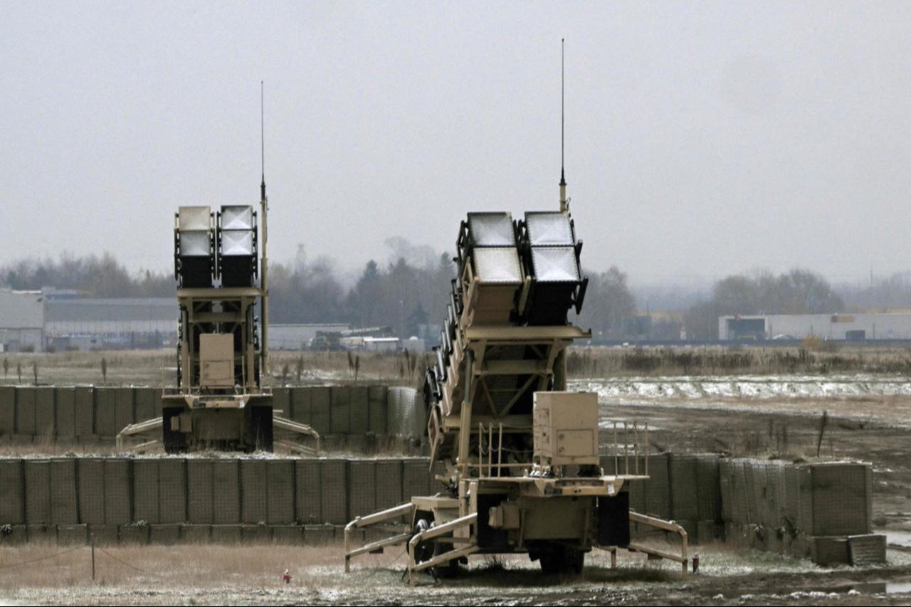 Patriot air defense systems are seen from the plane carrying the German defense minister, at the airport of Rzeszów-Jasionka, Poland, November 22, 2023. (AFP Photo)