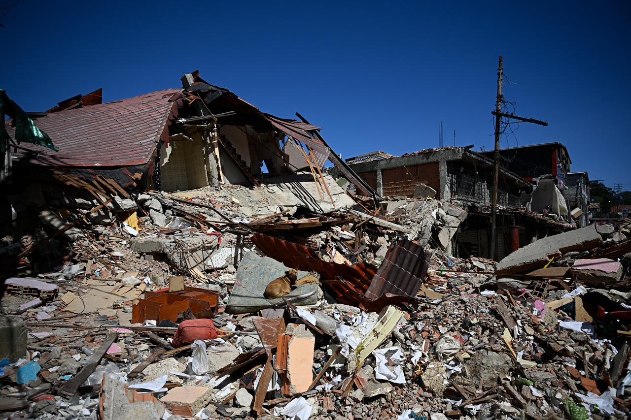 View of rubble in El Junquito, Venezuela on June 29, 2026, after twin earthquakes. (AFP Photo)
