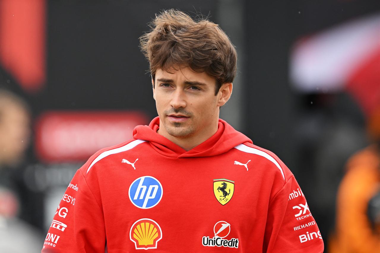 Charles Leclerc of Monaco and Scuderia Ferrari arrives in the Paddock prior to the F1 Grand Prix of Canada at Circuit Gilles-Villeneuve in Montreal, Quebec, May 24, 2026. (AFP Photo)