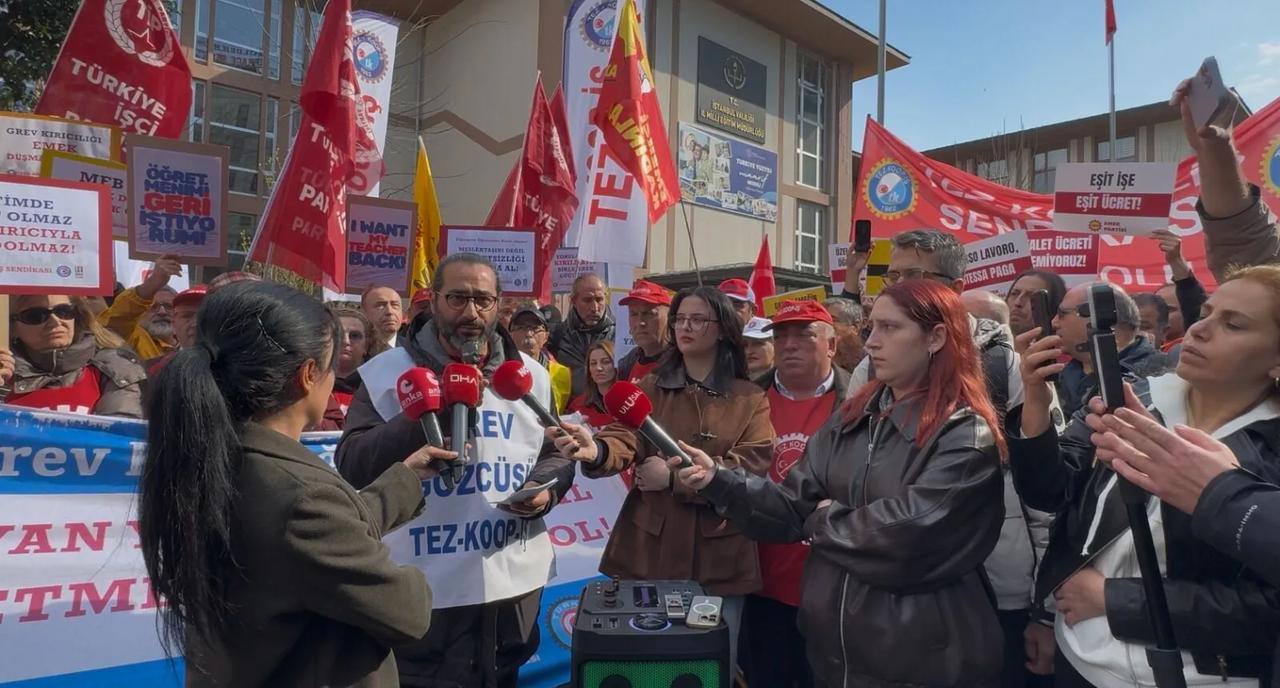 Italian high school ended its strike after reaching an agreement, Istanbul, Türkiye, June 4, 2026. (Photo via 24saatgazetesi.com
/Sultan Özer)