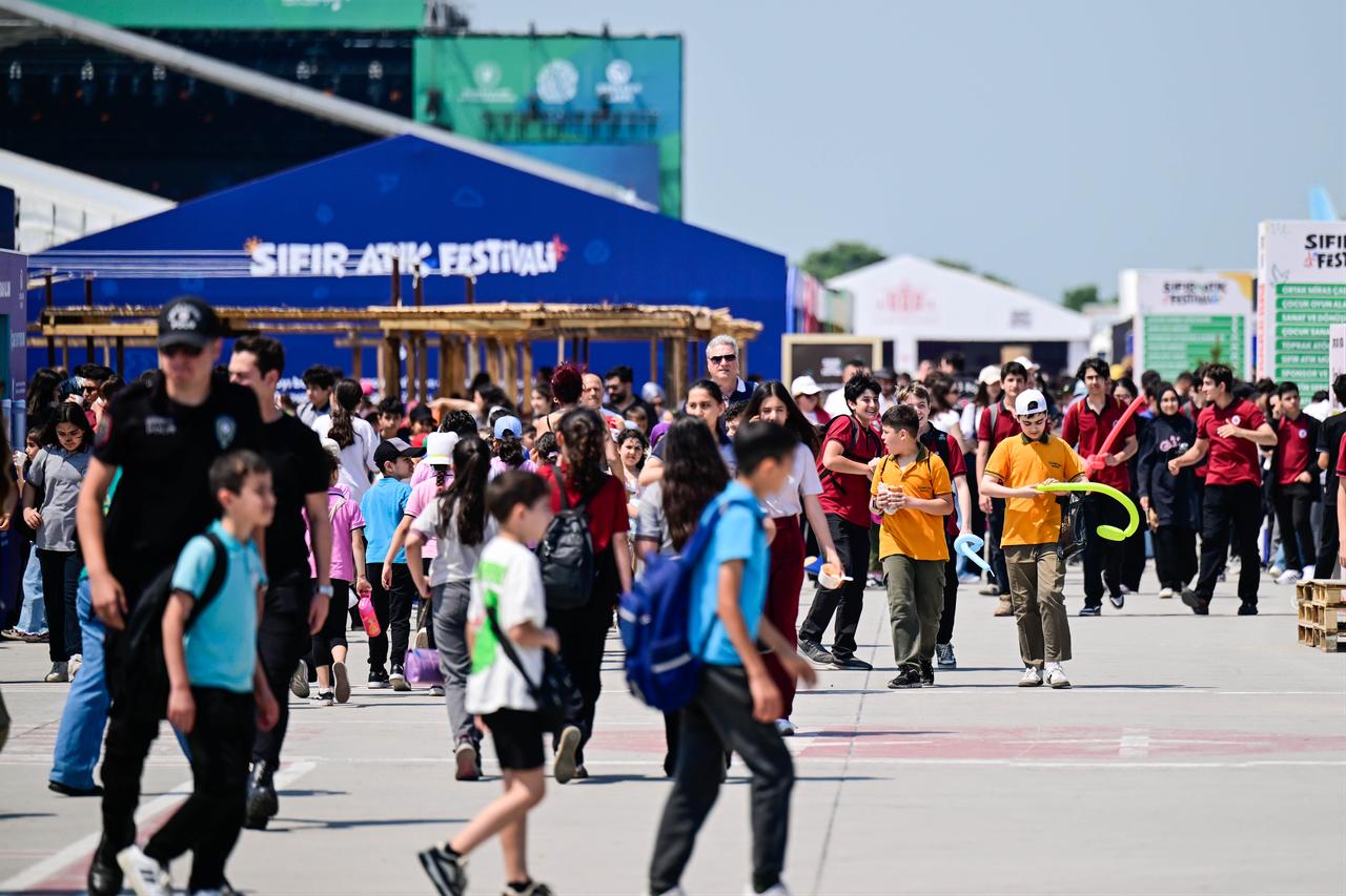 Under the auspices of Emine Erdogan, the Zero Waste Festival, organized by the Zero Waste Foundation and the Ministry of Energy and Natural Resources, will run at Ataturk Airport until June 7. Istanbul, Türkiye, June 5, 2026. (AA Photo)