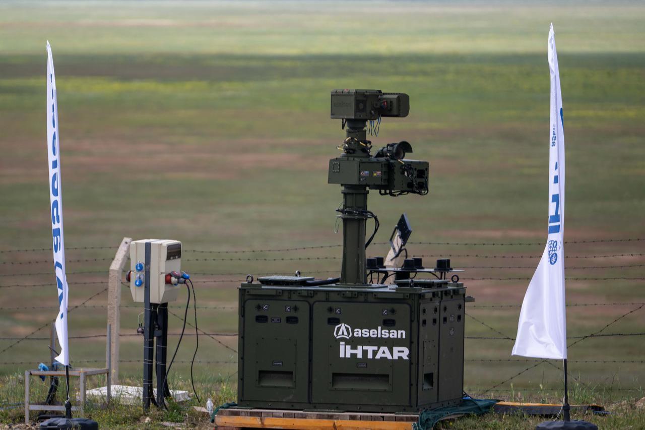 A view of an advanced tactical air defense component, developed by the leading Turkish defense company Aselsan during test in Ankara, Türkiye, June 4, 2026. (AA Photo)