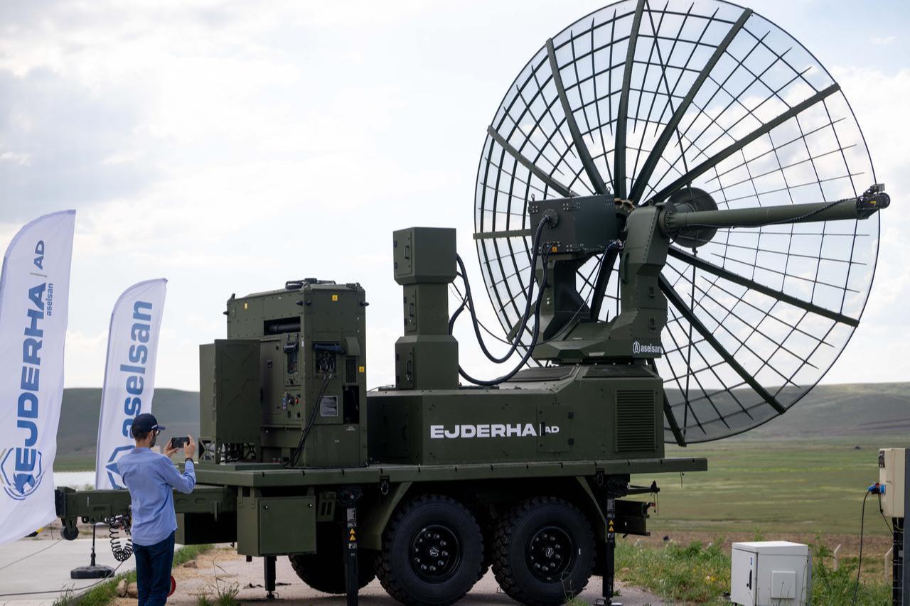 A view of an advanced tactical air defense component, developed by the leading Turkish defense company Aselsan during test in Ankara, Türkiye, June 4, 2026. (AA Photo)