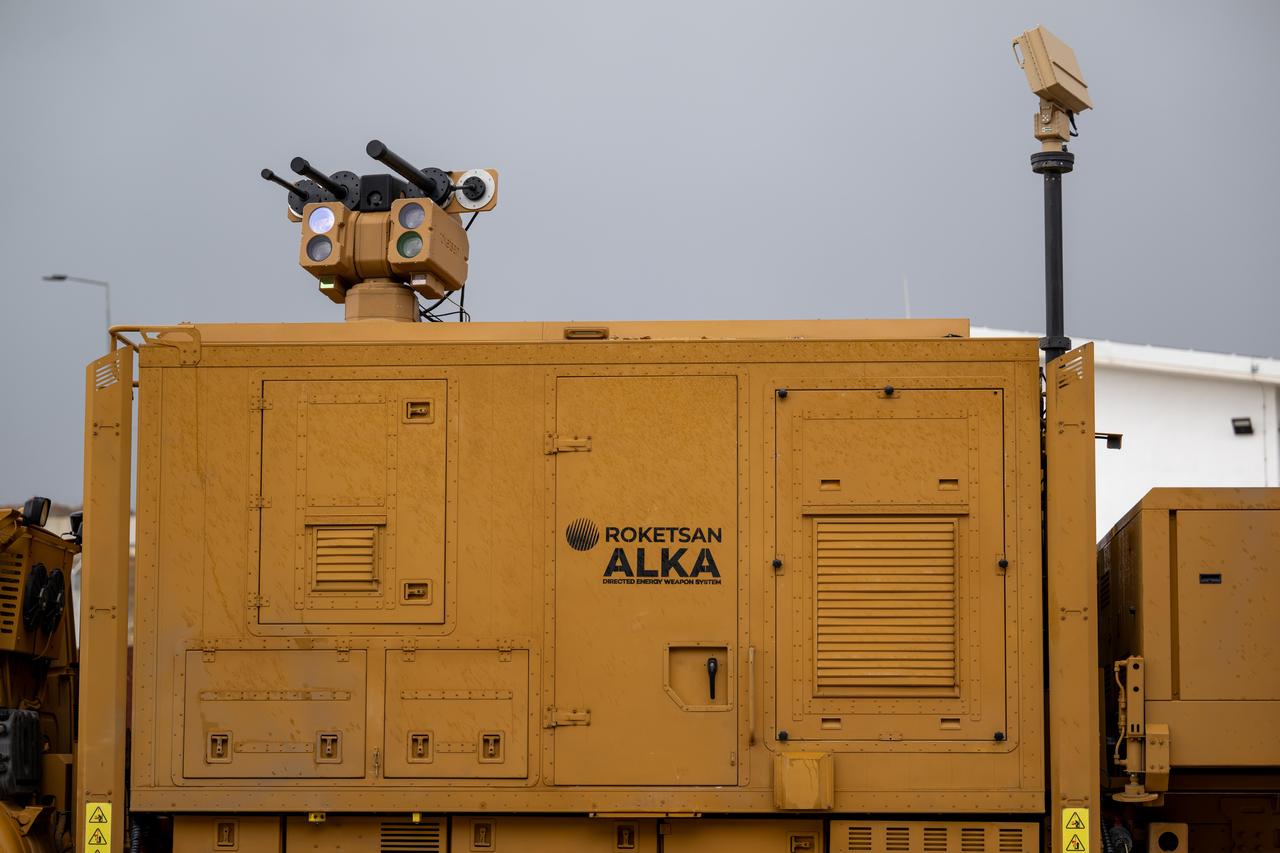 The Alka Directed Energy Weapon System, also known as a "laser weapon," was developed by Roketsan during tests on June 4, 2026. (AA Photo)