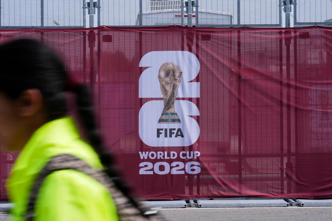 FIFA World Cup 2026 signage is seen outside Toronto Stadium, as the city continues preparations ahead of tournament in Toronto, Ontario, Canada, June 4, 2026. (AA Photo)