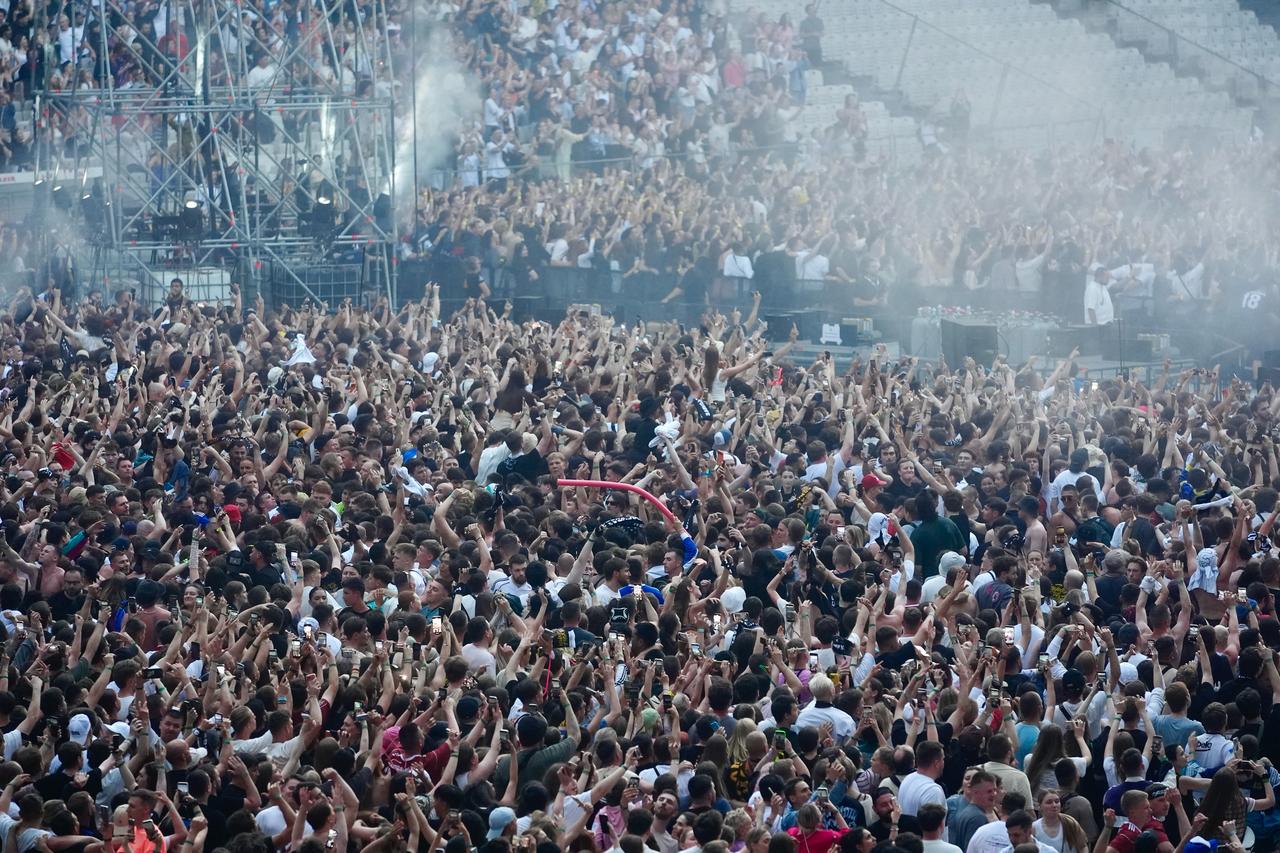 Belarusian singer and songwriter Max Korzh performed at Beşiktaş Tüpraş Stadium. İstanbul, Türkiye on June 6, 2026. (AA Photo)