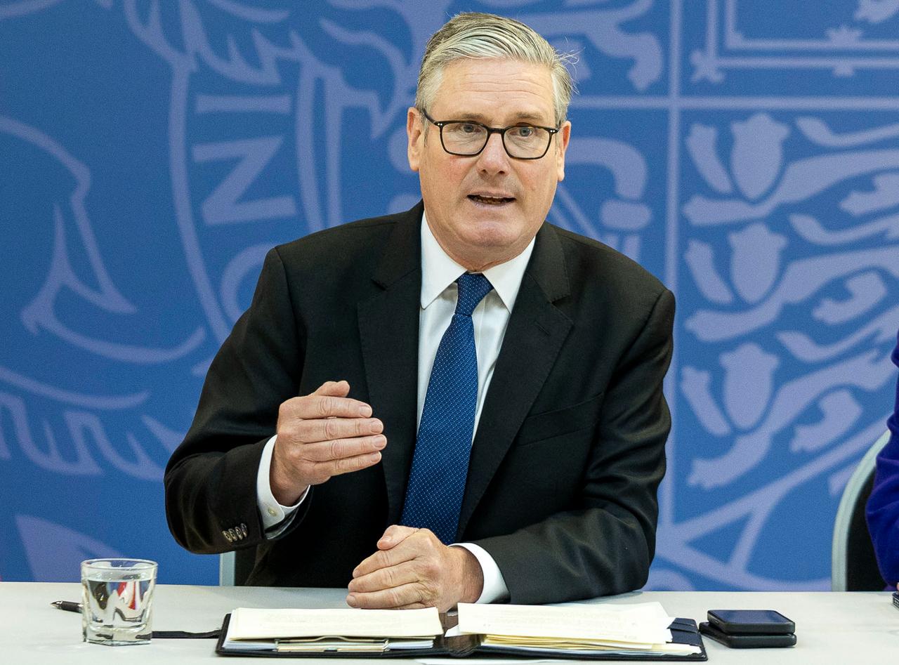 Britain's Prime Minister Keir Starmer makes the opening remarks to a meeting of Regional Mayors at the National STEM Learning Centre in York, northern England, June 4, 2026. (AFP Photo)