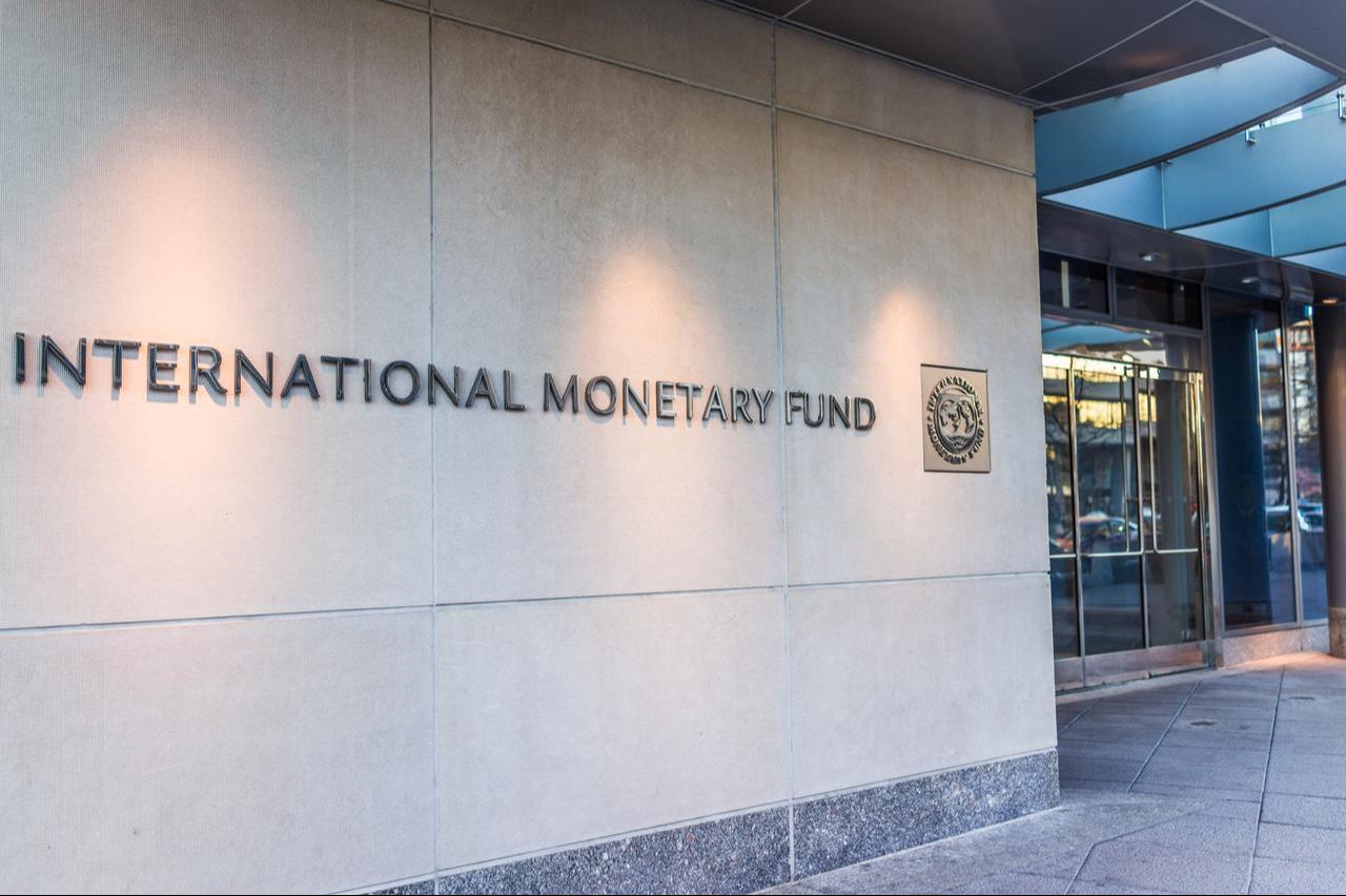Entrance of the headquarters of the International Monetary Fund (IMF) in Washington, D.C, U.S, on Mar. 4, 2017. (Adobe Stock Photo)