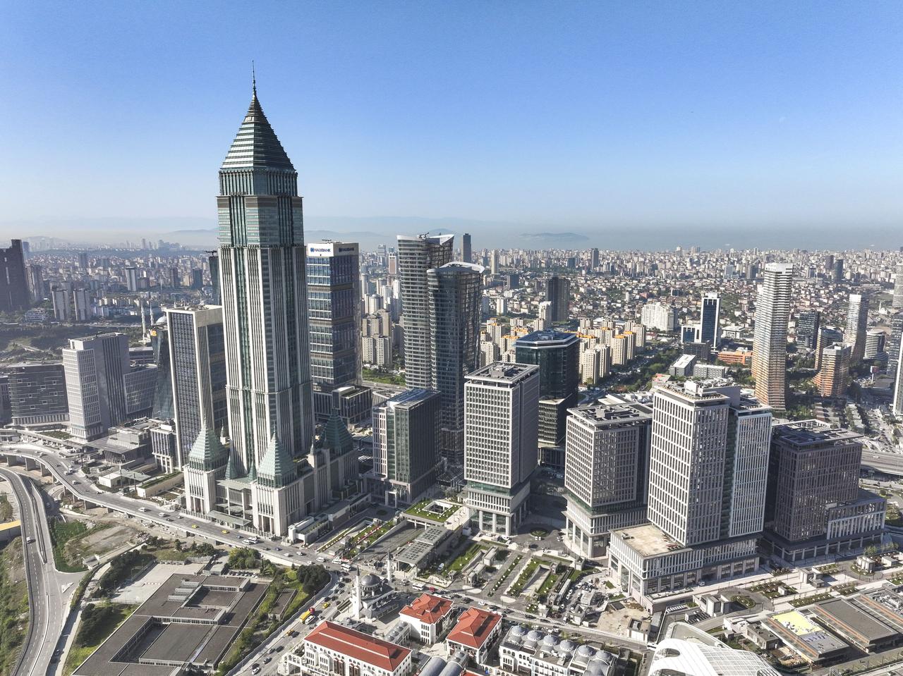 Aerial view of the Istanbul Financial Center (IFC) in Istanbul, Türkiye, May 7, 2026. (AA Photo)