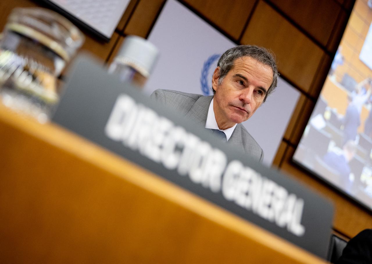 Director General of the International Atomic Energy Agency (IAEA) Rafael Grossi attends a Board of Governor’s Meeting at the agency's headquarters in Vienna, Austria, June 8, 2026. (AFP Photo)