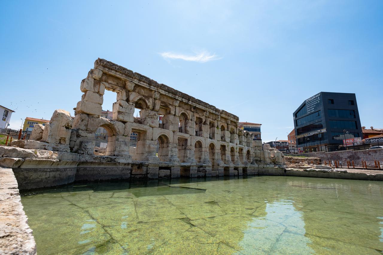 A view of the Basilica Therma Roman Bath, known locally as “Kral Kizi,” located in Sarikaya district of Yozgat, Türkiye, which is included on the UNESCO World Heritage Tentative List, June 6, 2026. (AA Photo)