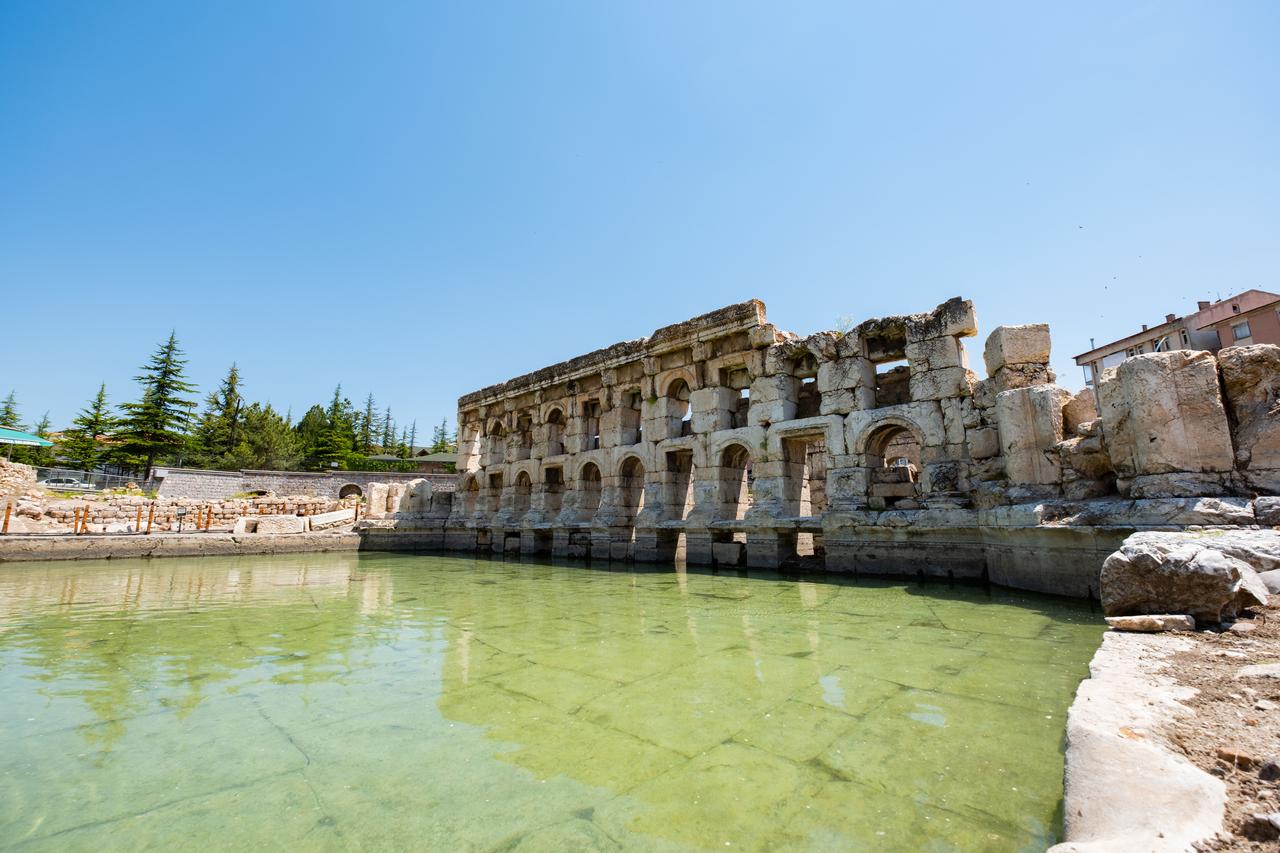 A view of the Basilica Therma Roman Bath, known locally as “Kral Kizi,” located in Sarikaya district of Yozgat, Türkiye, which is included on the UNESCO World Heritage Tentative List, June 6, 2026. (AA Photo)