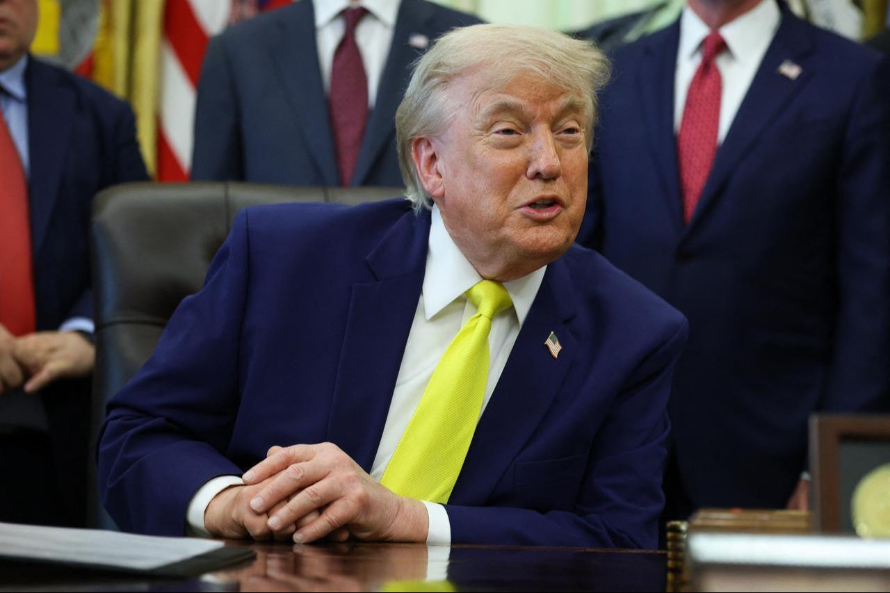 US President Donald Trump speaks during a "Beautiful, Clean Coal" event in the Oval Office of the White House on June 4, 2026 in Washington, DC. (AFP Photo)