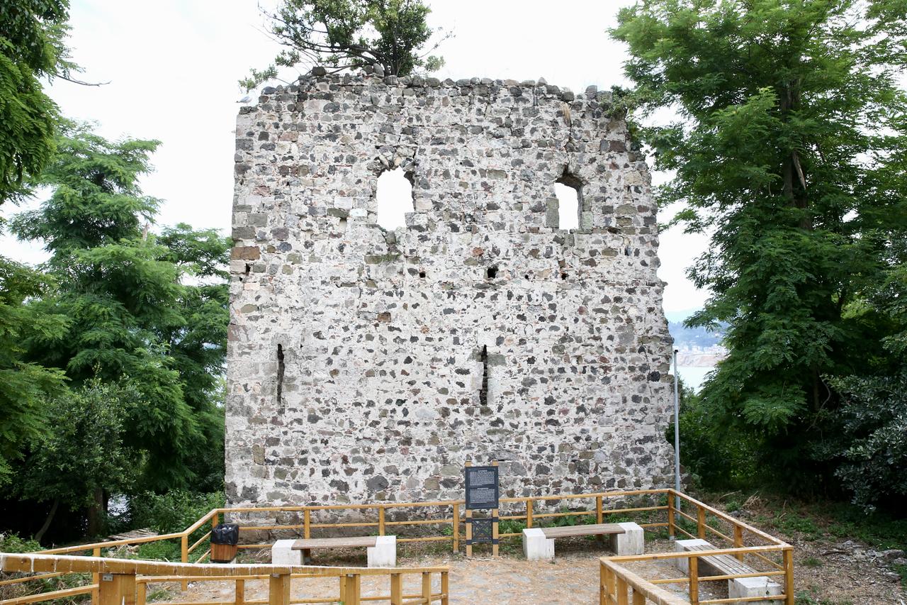 A view of a historic stone structure on Giresun Island, where new arrangements aim to improve the visitor experience in Giresun, Türkiye, July 10, 2026. (AA Photo)