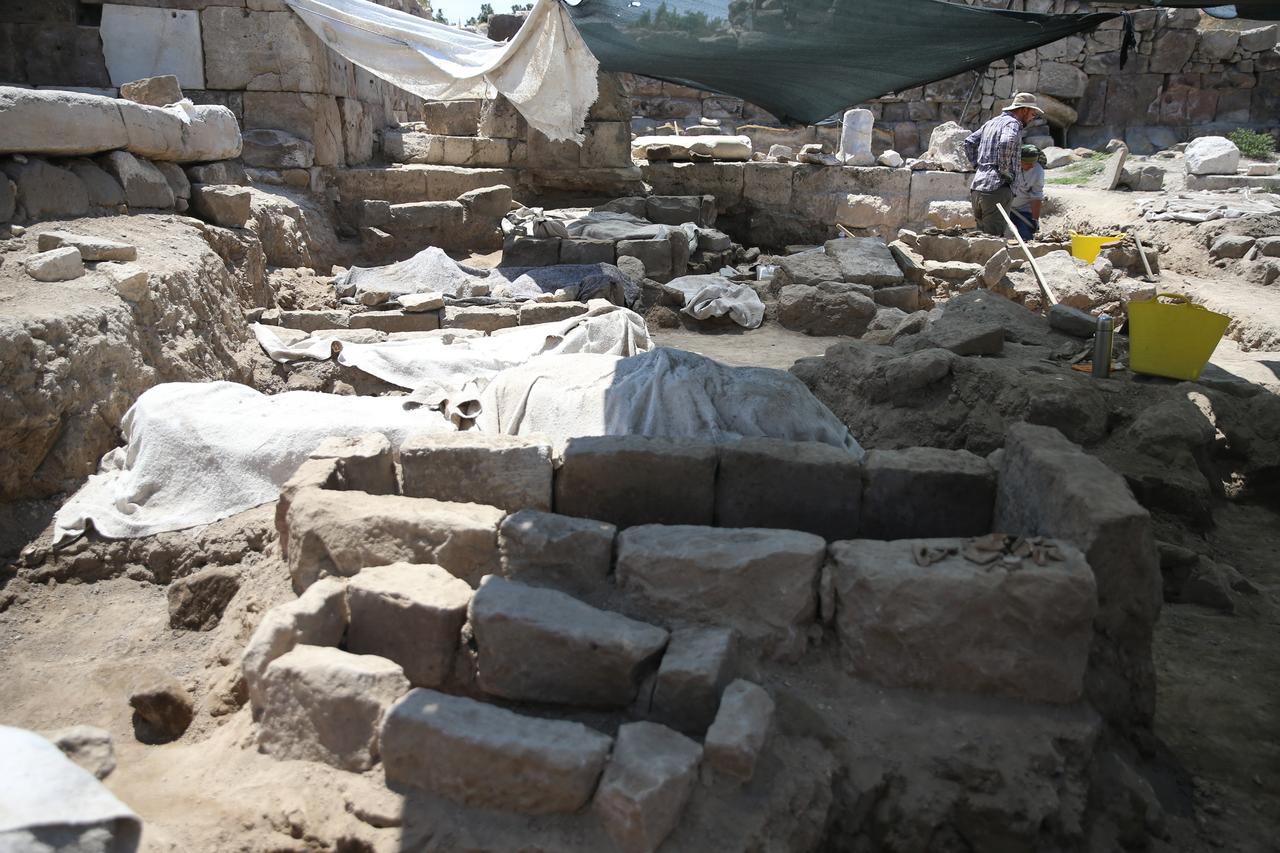 Ancient tombs at Tyana Ancient City in Niğde, Türkiye, July 11, 2026. (AA Photo)