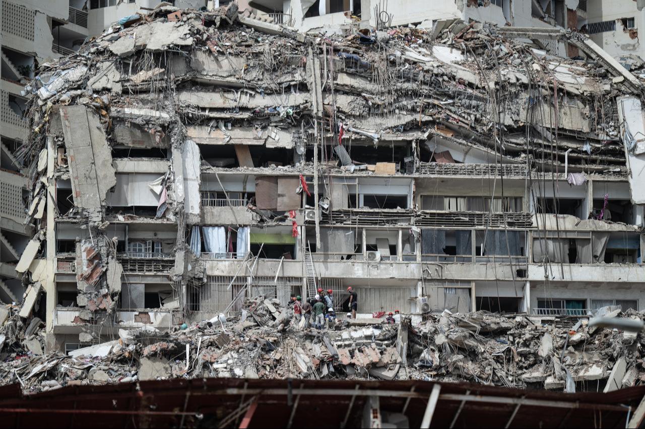 Damage is seen in La Guaira, Venezuela, after twin earthquakes hit the coastal city, La Guaira, Venezuela, July 5, 2026. (AA Photo)