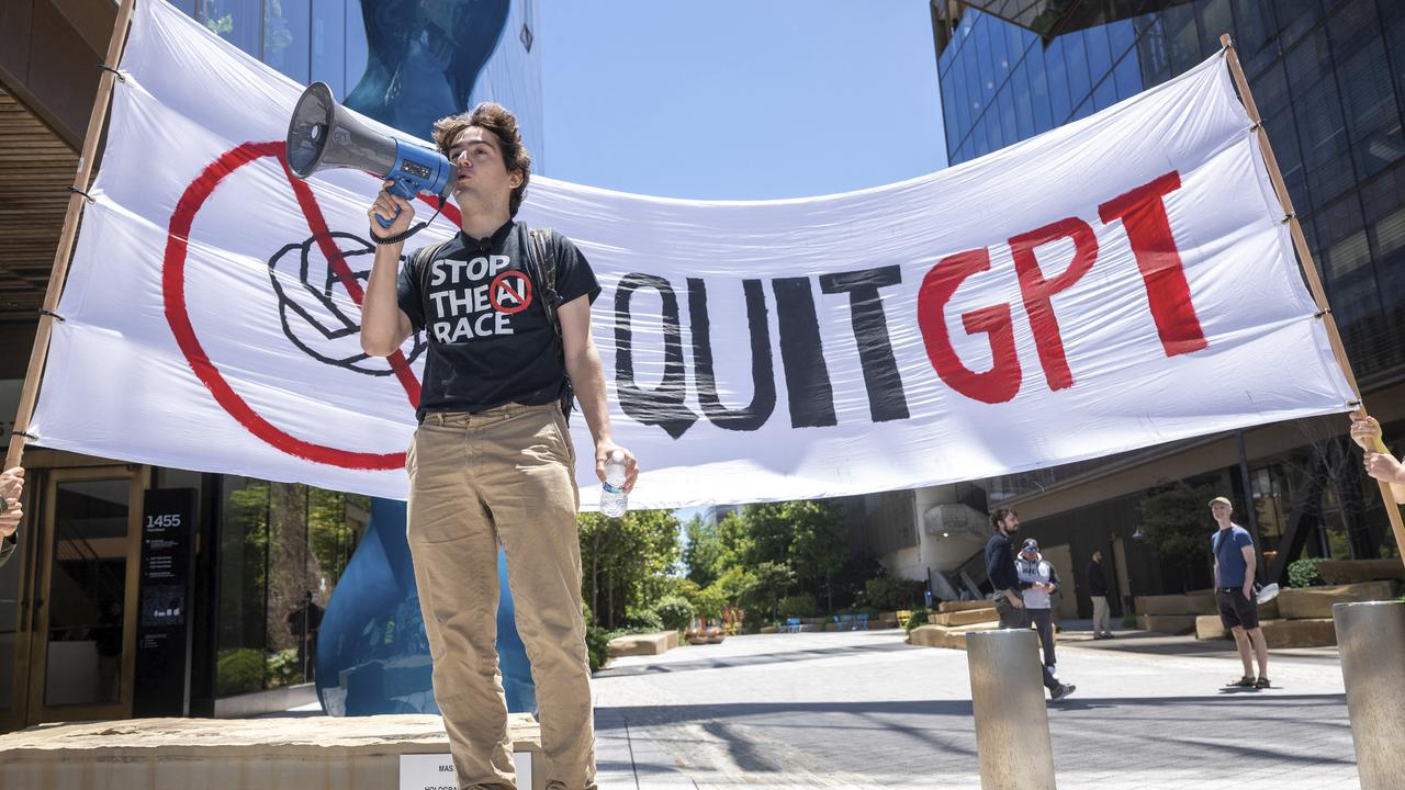 Protesters march against AI in tech capital San Francisco
