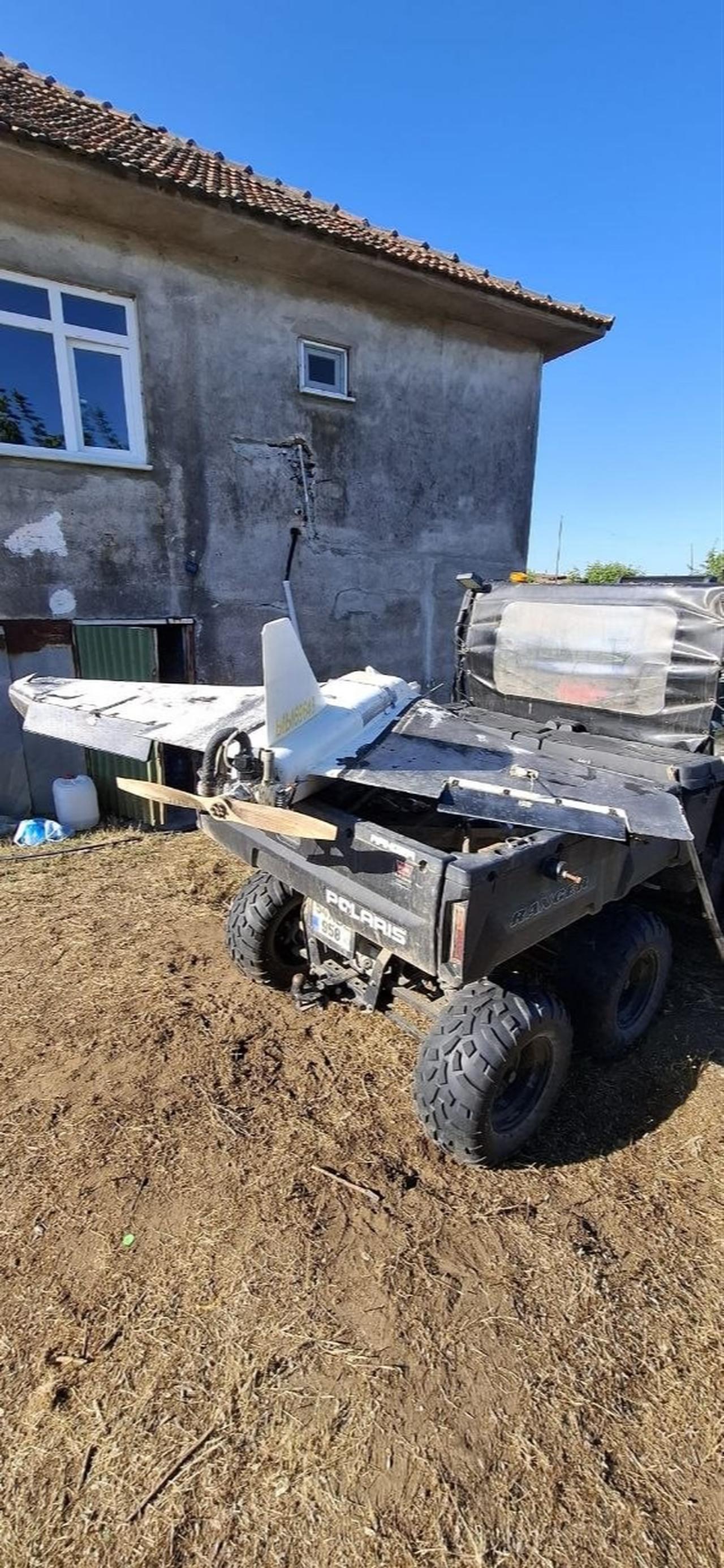 The photo shows a drone that washed ashore in the Karasu district of Sakarya, Türkiye, on July 11, 2026. (IHA Photo)