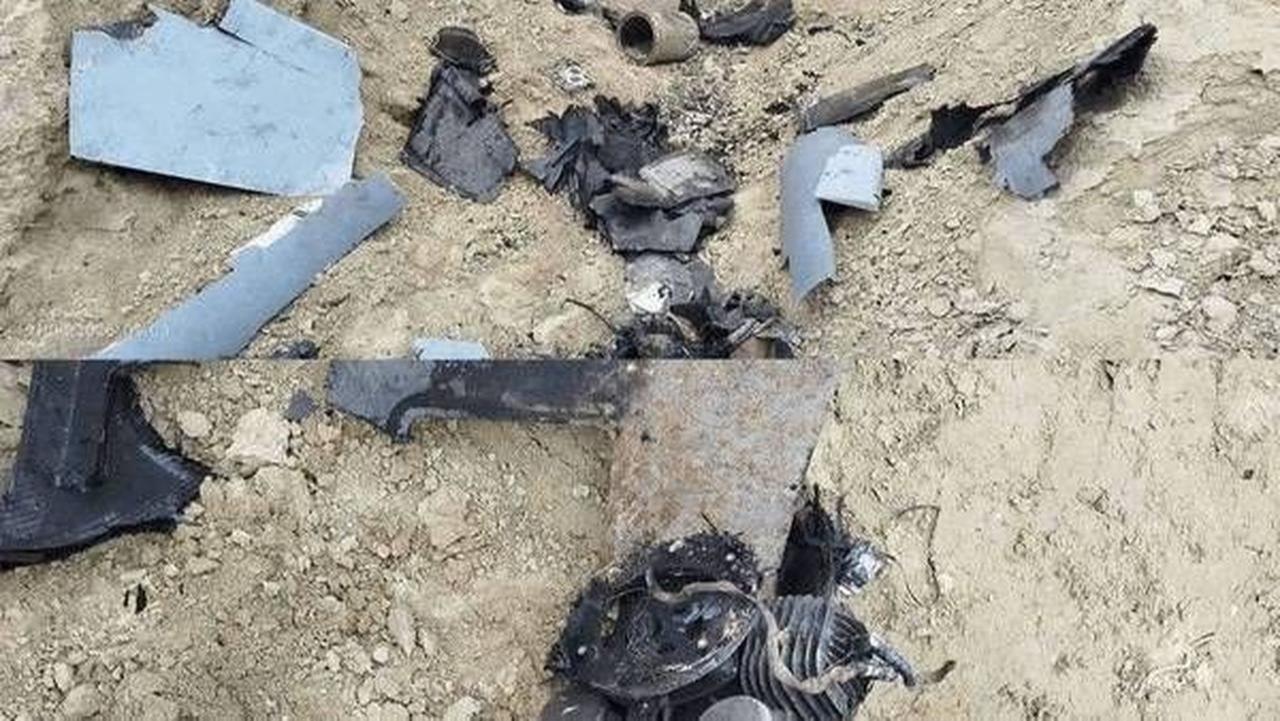 The photo allegedly shows U.S.-made Low-cost Uncrewed Combat Attack System (LUCAS)-type drone over the skies of Bandar Abbas, near Hajiabad, Iran, July 13, 2026. (Photo via Telegram)