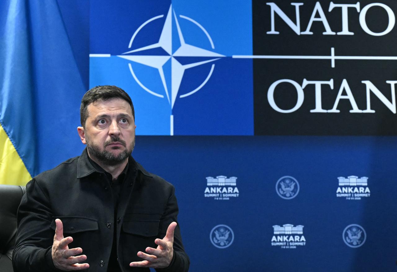 Ukraine's President Volodymyr Zelensky meets with US President (not pictured) on the sidelines of the NATO Summit at Bestepe Presidential Compound in Ankara, on July 8, 2026. (AFP Photo)