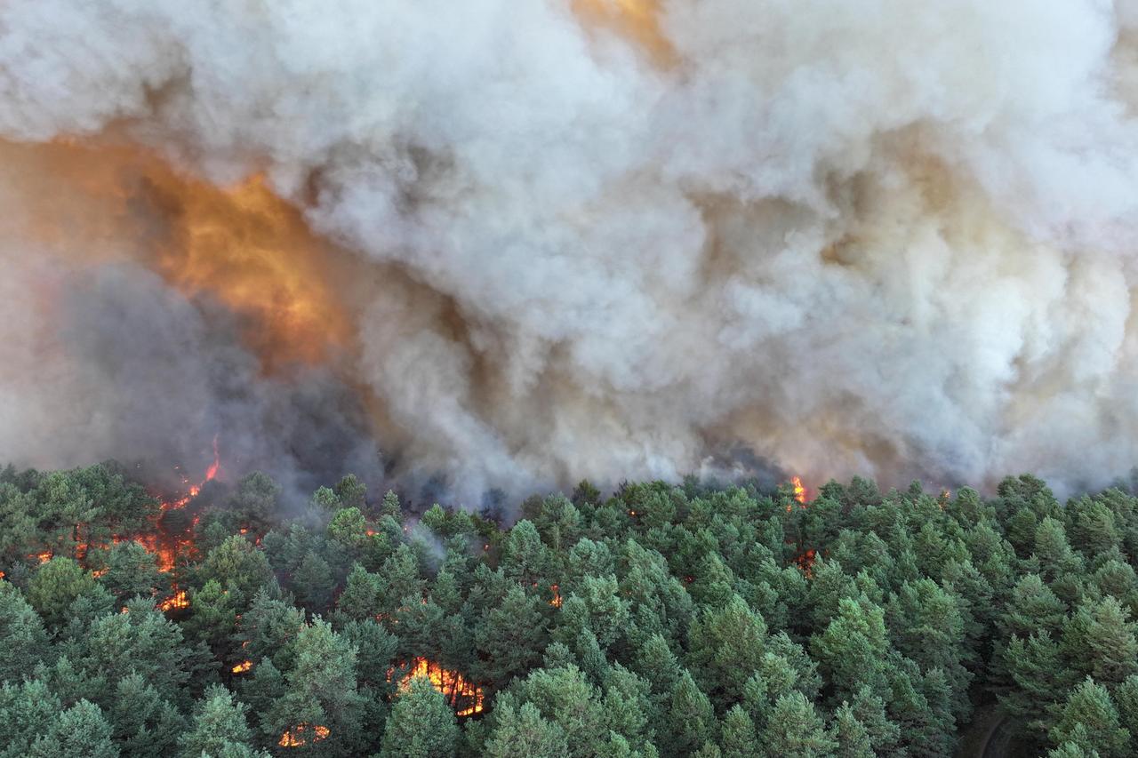 Wildfire consumes 800 hectares near Paris, halting travel