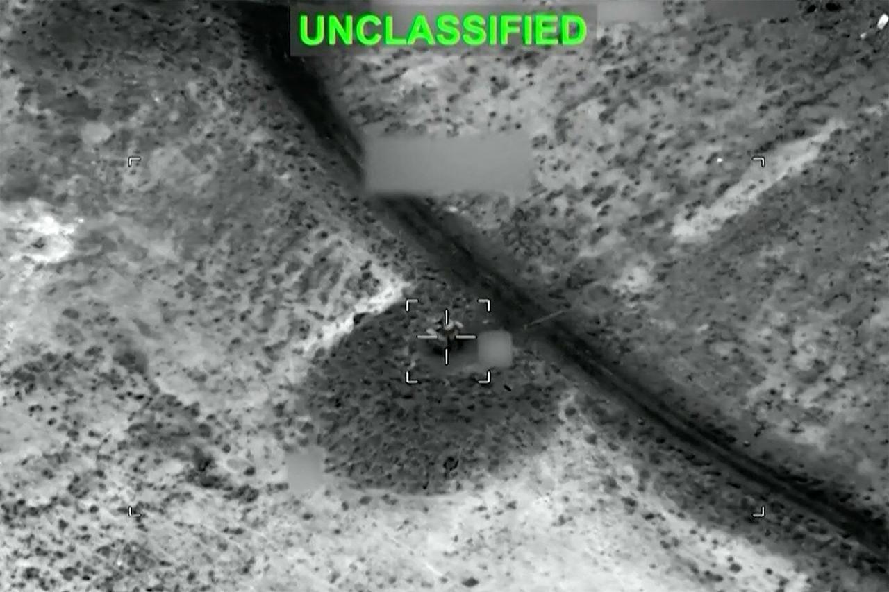 This screen grab, taken from video footage shared by the US Central Command on July 13, 2026, purportedly shows US strikes against Iranian military installations. (AFP Photo/US Central Command via AFPTV/Handout)
