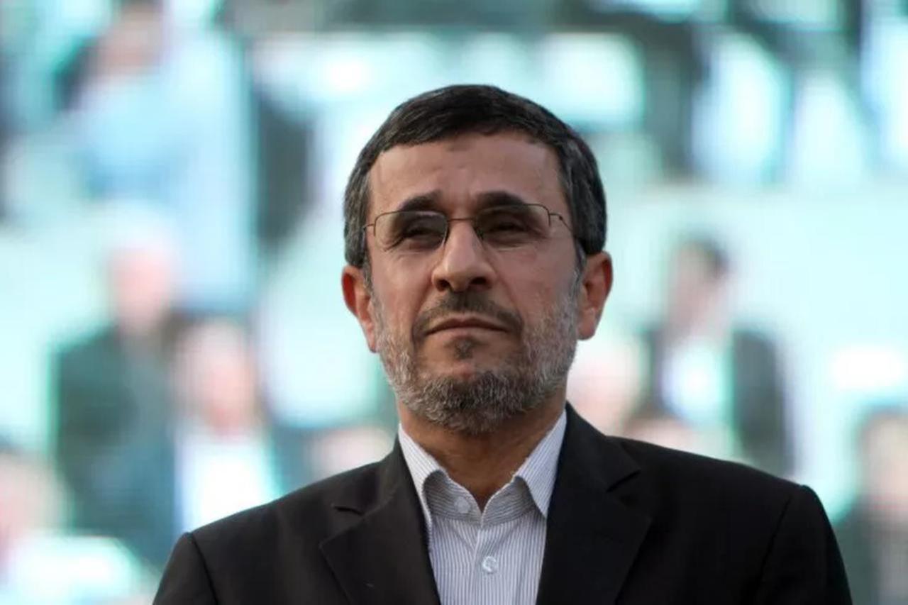 Mahmoud Ahmadinejad is seen during a ceremony at Tehrans Golestan Palace celebrating its inscription on the UNESCO World Heritage List in Iran on July 7, 2013. (AFP Photo)