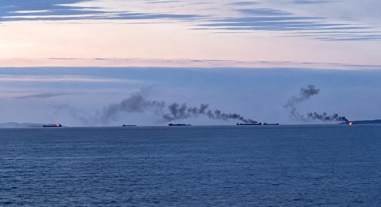 Ukrainian forces have continued striking Russian shadow fleet tankers, cargo ships, and auxiliary vessels in the Sea of Azov, accessed on July 14, 2026. (Photo via X)