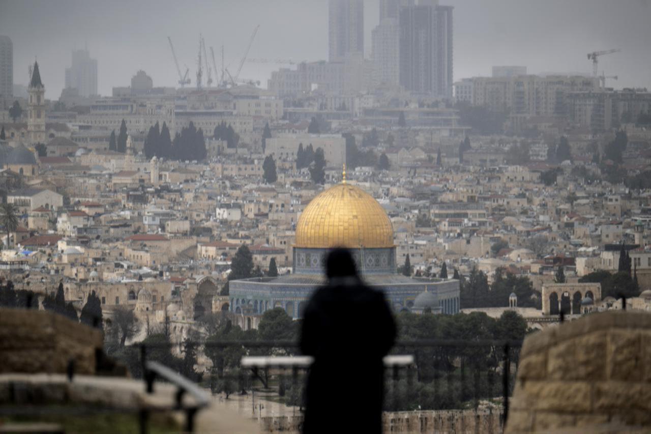A view of the Al-Aqsa Mosque, which has been kept closed to Muslims in East Jerusalem since February 28, following restrictions imposed by Israel, as seen on March 27, 2026. (AA Photo)