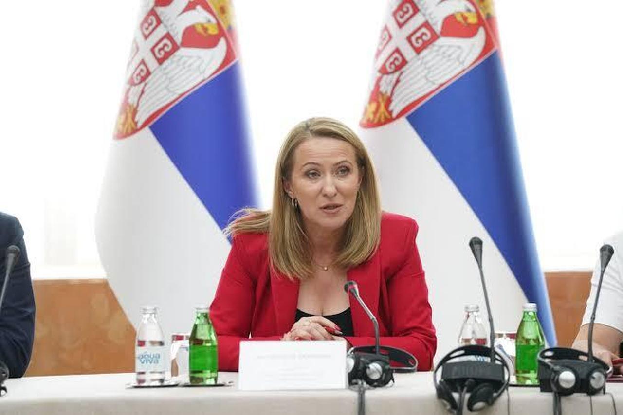 Photo shows Serbian Public Administration and Local Self-Government Minister Snezana Paunovic, accessed on July 15, 2026. (Photo via vreme.com)