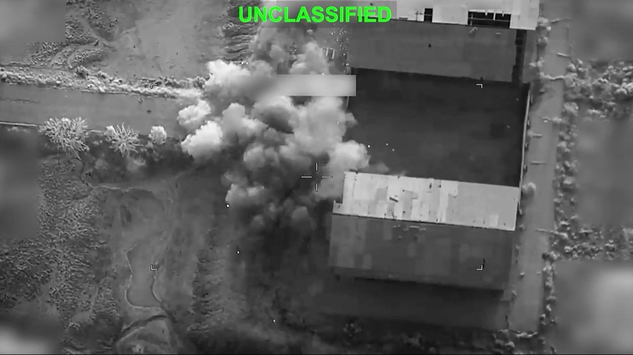 This screen grab made on July 15, 2026, from a handout video released by US Central Command on July 13, 2026, shows what the US military says is a strike in Iran. (Photo by US Central Command Public Affairs/HO/AFP)