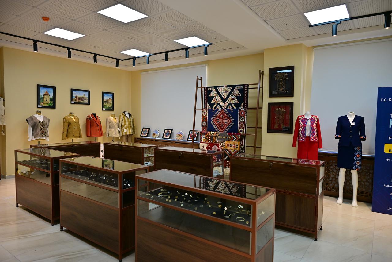 Traditional handicrafts reflecting Van's cultural heritage are displayed at the Van Maturation Institute during the Türkiye Culture Route Festival in Van, Türkiye. (AA Photo)